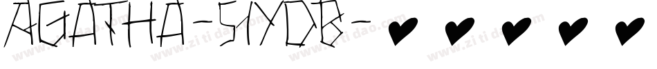 Agatha-51yDB字体转换