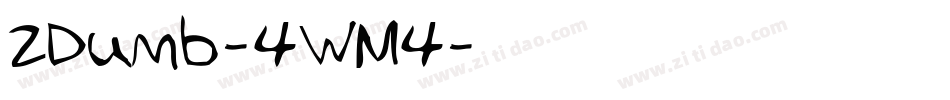 2Dumb-4WM4字体转换