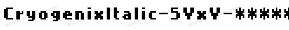 CryogenixItalic-5VxV字体转换