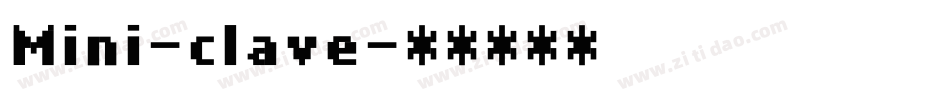 Mini-clave字体转换