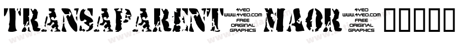 Transaparent-MAOr字体转换