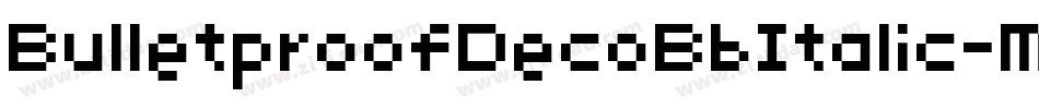 BulletproofDecoBbItalic-M7px字体转换