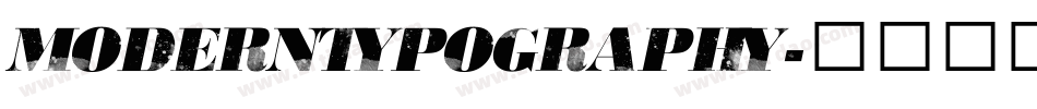 ModernTypography字体转换