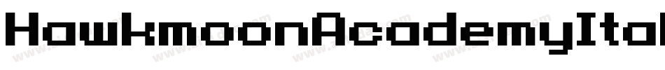 HawkmoonAcademyItalic-V9px字体转换
