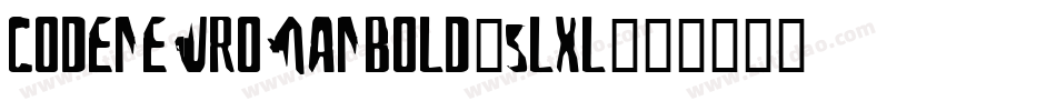 CodeNewRomanBold-5LxL字体转换 CodeNewRomanBold-5LxL字体转换