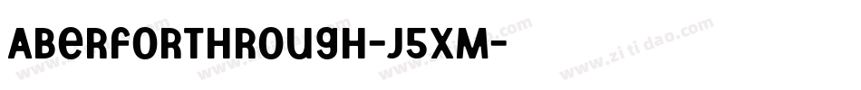 AberforthRough-j5xM字体转换