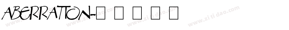 Aberration字体转换