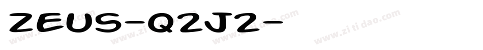 Zeus-q2j2字体转换