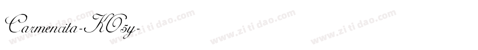 Carmencita-KO5y字体转换