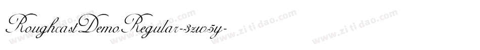 RoughcastDemoRegular-3zw5y字体转换