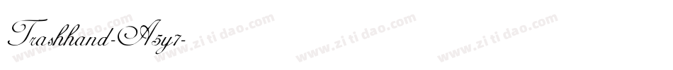 Trashhand-A5y7字体转换 Trashhand-A5y7字体转换