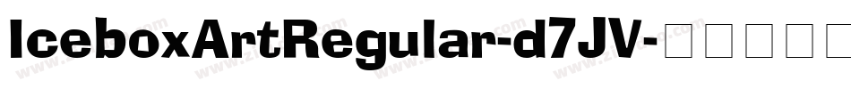 IceboxArtRegular-d7JV字体转换