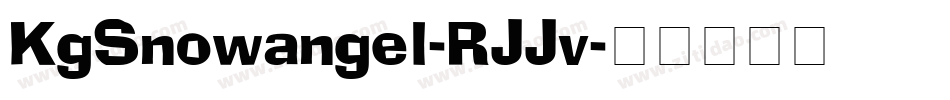 KgSnowangel-RJJv字体转换