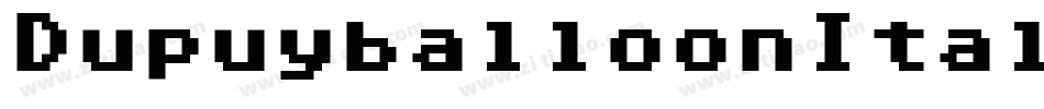 DupuyballoonItalic-MVvr字体转换