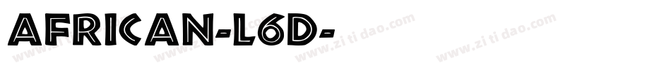 African-l6d字体转换