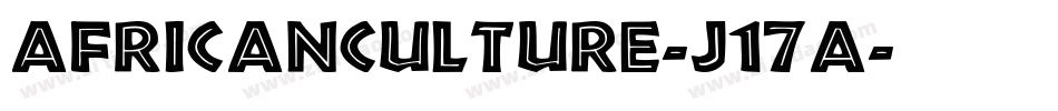 AfricanCulture-J17a字体转换