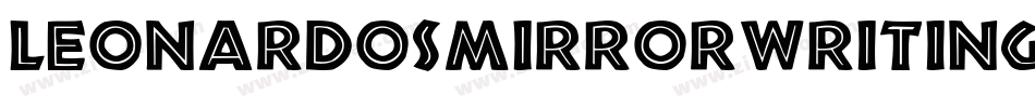 LeonardosMirrorwriting-GK6D字体转换