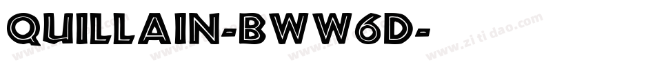Quillain-BWW6d字体转换