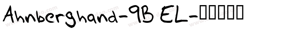 Ahnberghand-9BEL字体转换