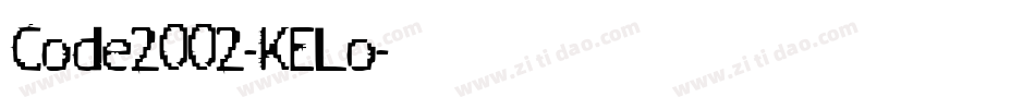 Code2002-KELo字体转换
