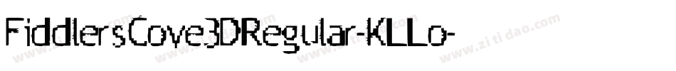 FiddlersCove3DRegular-KLLo字体转换