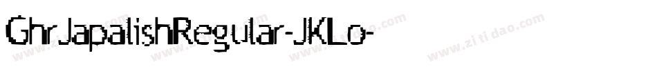 GhrJapalishRegular-JKLo字体转换