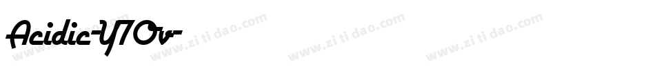 Acidic-Y7Ov字体转换