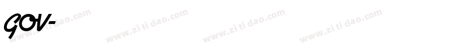 GOV字体转换