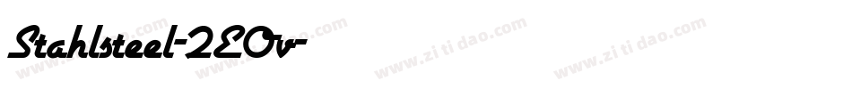 Stahlsteel-2EOv字体转换