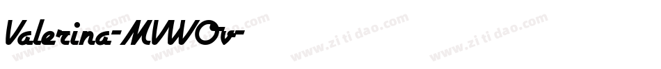 Valerina-MVWOv字体转换