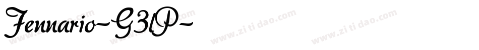 Fennario-G3lP字体转换