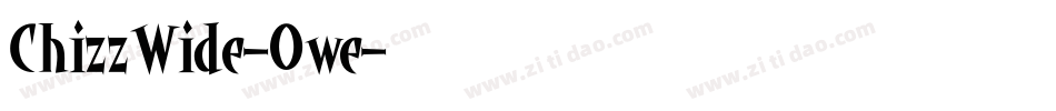 ChizzWide-Owe字体转换