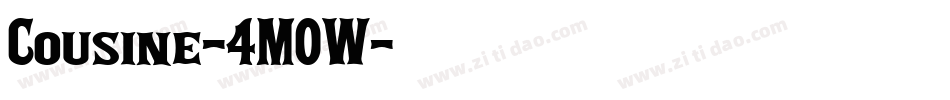Cousine-4M0W字体转换 Cousine-4M0W字体转换