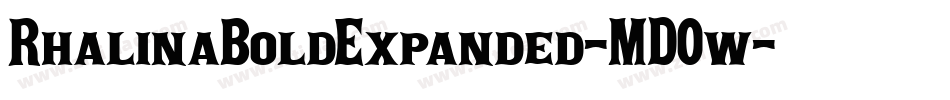 RhalinaBoldExpanded-MD0w字体转换