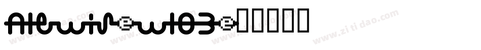 Alewis-w103字体转换
