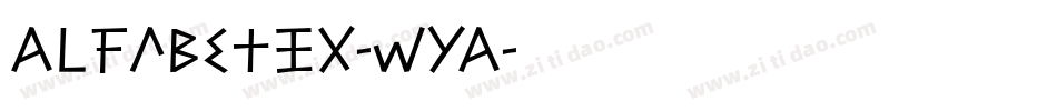 Alfabetix-WYA字体转换