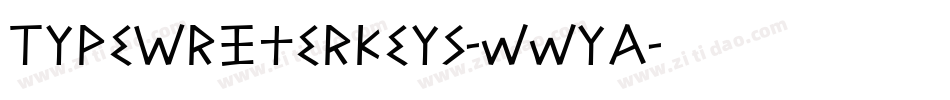 Typewriterkeys-WWyA字体转换