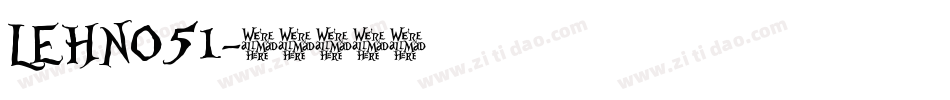 LEHN051字体转换