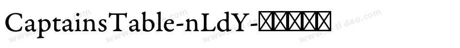CaptainsTable-nLdY字体转换