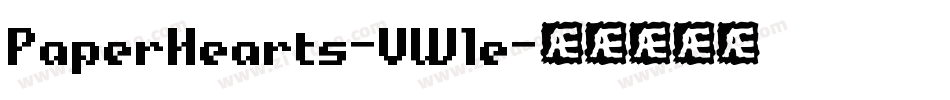 PaperHearts-VW1e字体转换 PaperHearts-VW1e字体转换