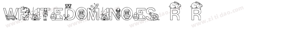 Whitedominoes-r8R8字体转换