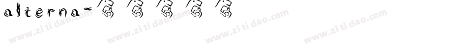alterna字体转换