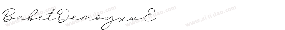 BabetDemo-gxw3E字体转换