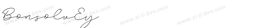 Bonsol-vE1y字体转换