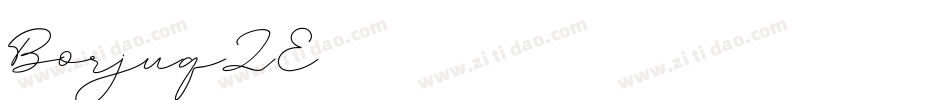Borju-qZ3E1字体转换