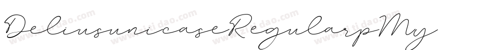 DeliusunicaseRegular-pM1y字体转换