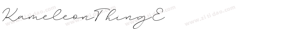 KameleonThin-g3E字体转换 KameleonThin-g3E字体转换