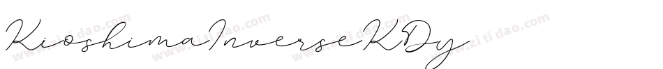 KioshimaInverse-KD1y字体转换