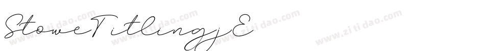 StoweTitling-7j3E字体转换