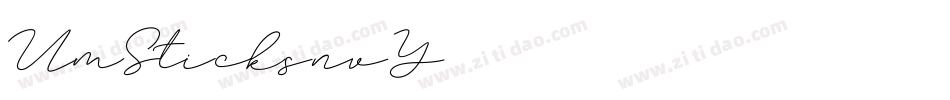 UmSticks-nv1Y字体转换